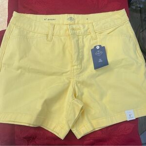 St. John Yellow Jean Shorts Lightweight Summer Essential